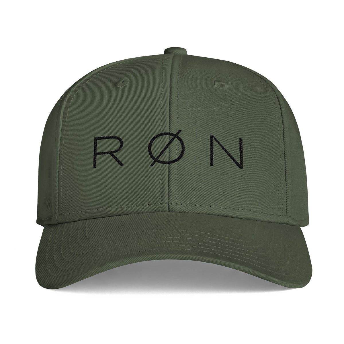 RØN Baseball Cap — Black Embroidered Logo