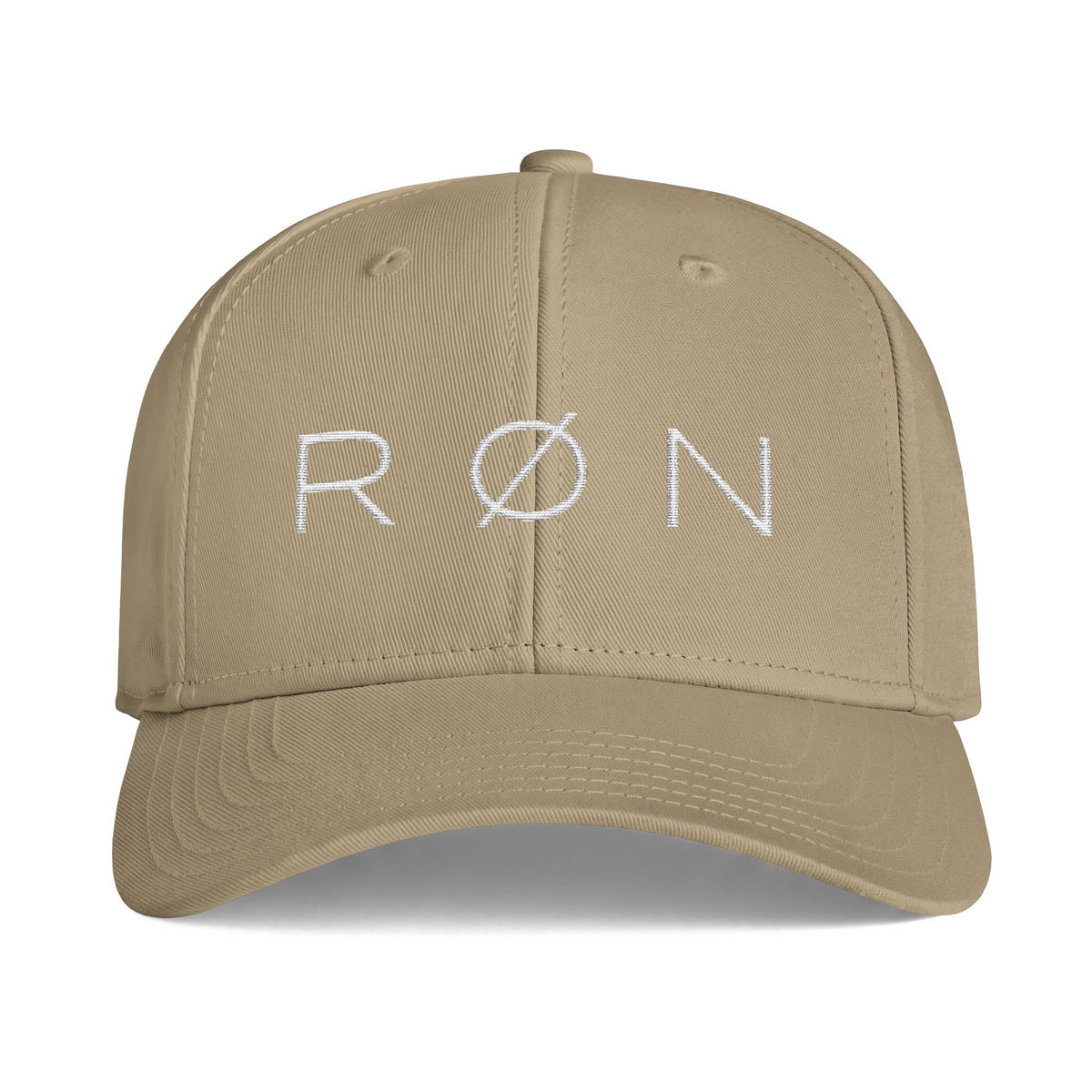 RON Baseball Cap — White Embroidered
