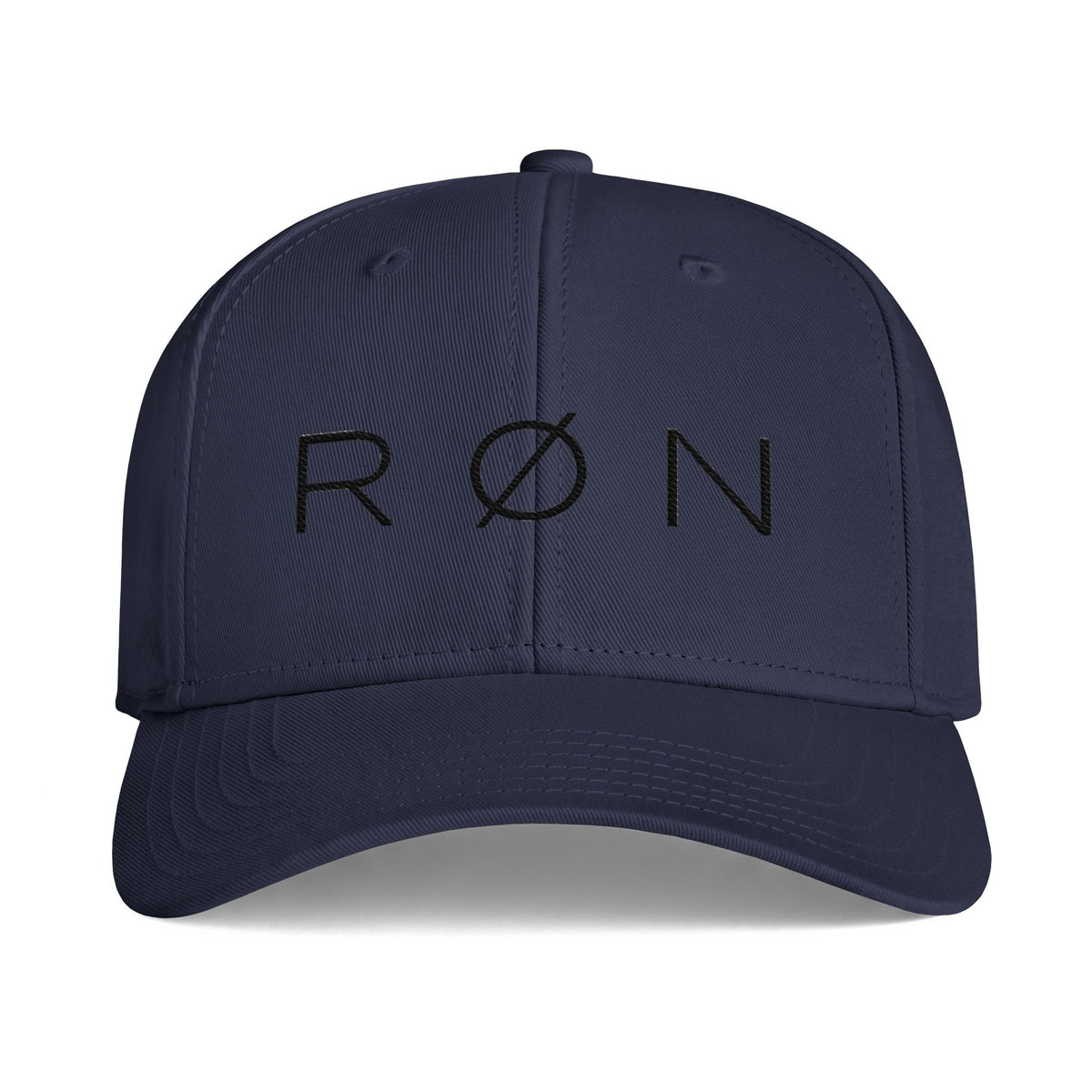RØN Baseball Cap — Black Embroidered Logo