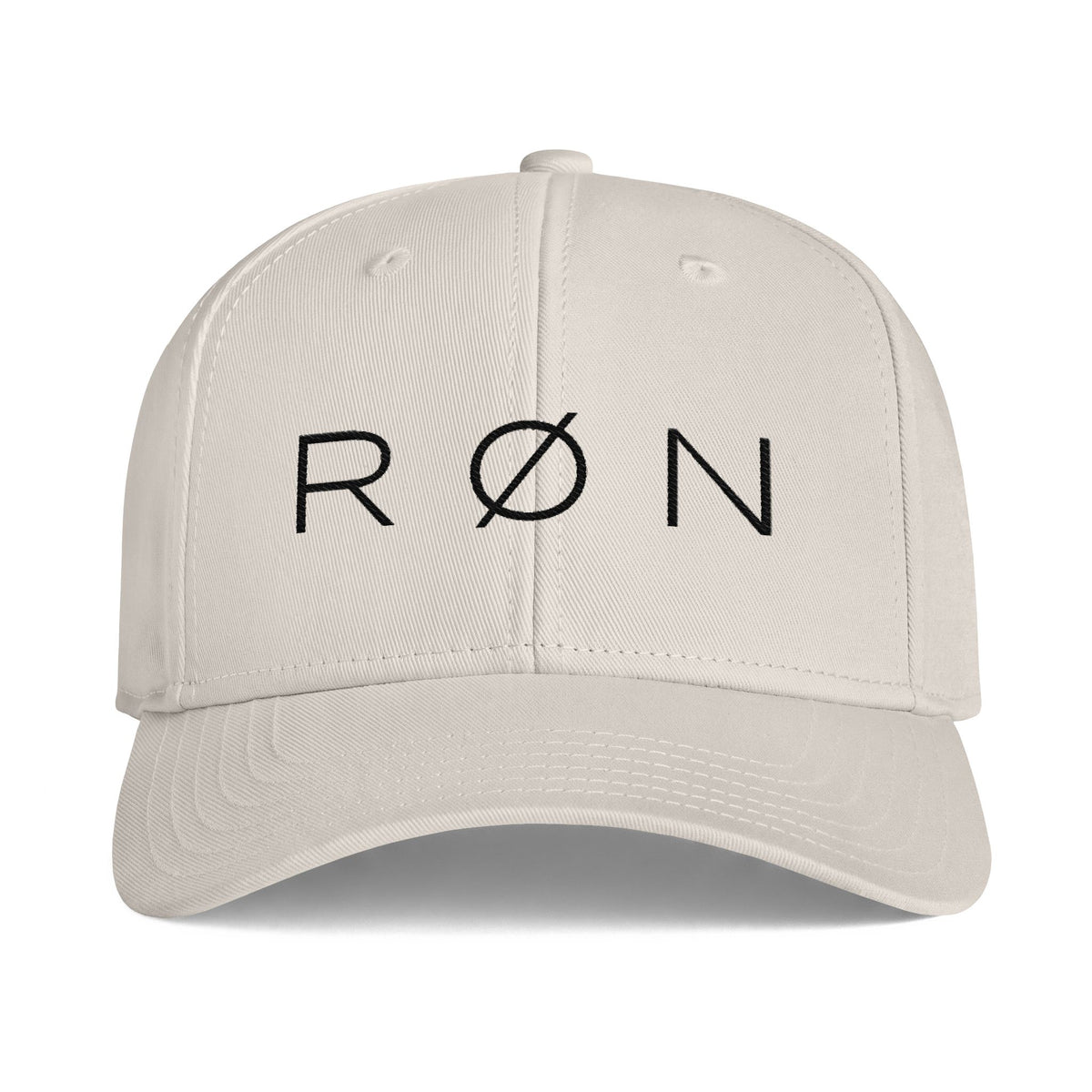 RØN Baseball Cap — Black Embroidered Logo