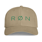Minimal Embroidered Baseball Cap — Green RØN Logo
