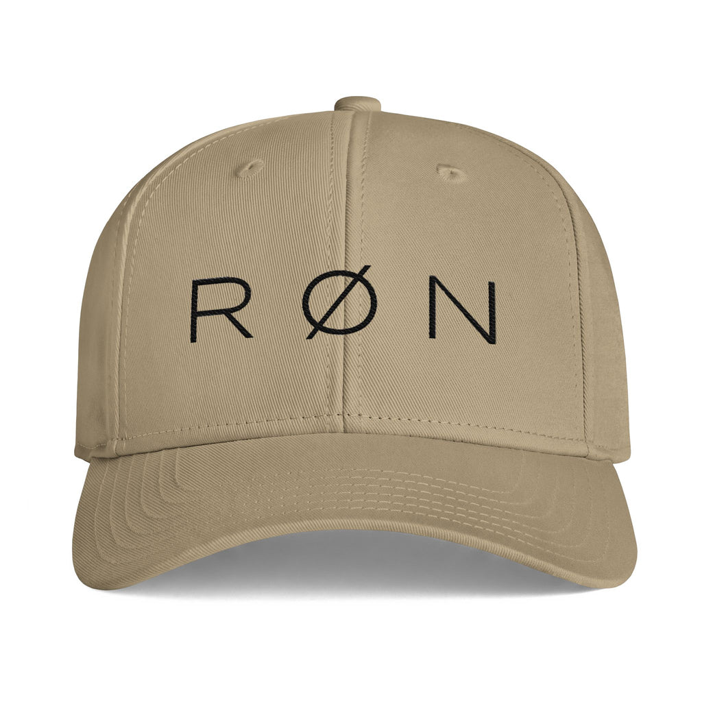 RØN Baseball Cap — Black Embroidered Logo