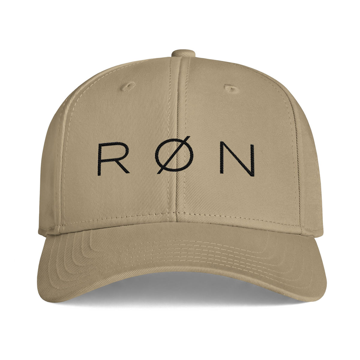 RØN Baseball Cap — Black Embroidered Logo