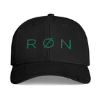 Minimal Embroidered Baseball Cap — Green RØN Logo