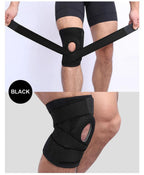 AOLIKES 1PCS Knee Brace Non-Slip Open-Patella Brace with Adjustable Strap & Side Stabilizers Knee Support for Joint Pain Relief