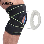 AOLIKES 1PCS Knee Brace Non-Slip Open-Patella Brace with Adjustable Strap & Side Stabilizers Knee Support for Joint Pain Relief