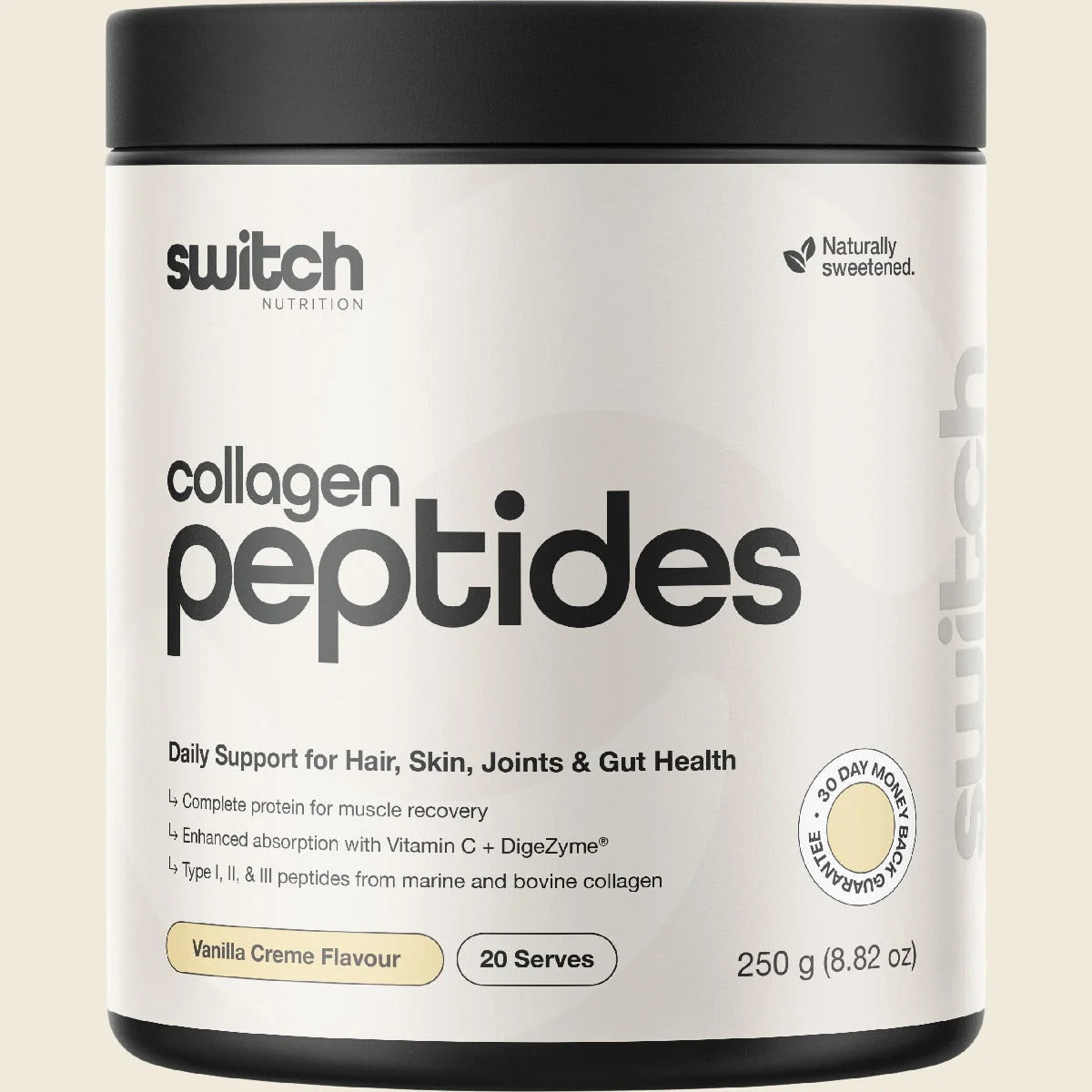 Switch Nutrition Collagen Peptides – Vanilla Creme 250g