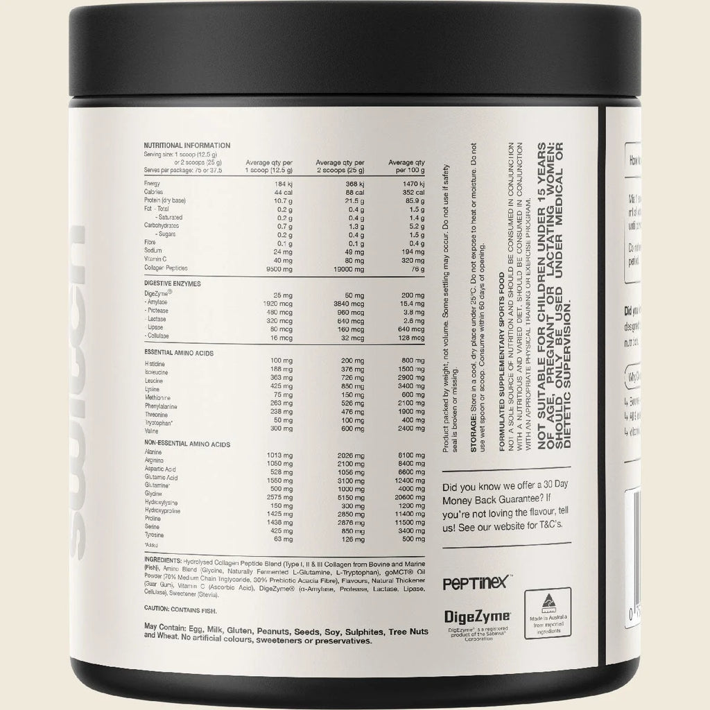 Switch Nutrition Collagen Peptides – Vanilla Creme 250g