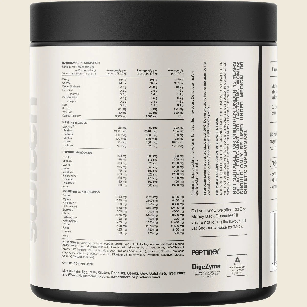 Switch Nutrition Collagen Peptides – Vanilla Creme 250g