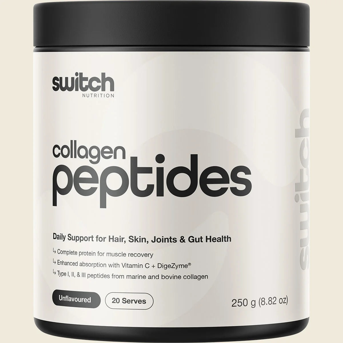 Switch Nutrition Collagen Peptides – Unflavoured 250g