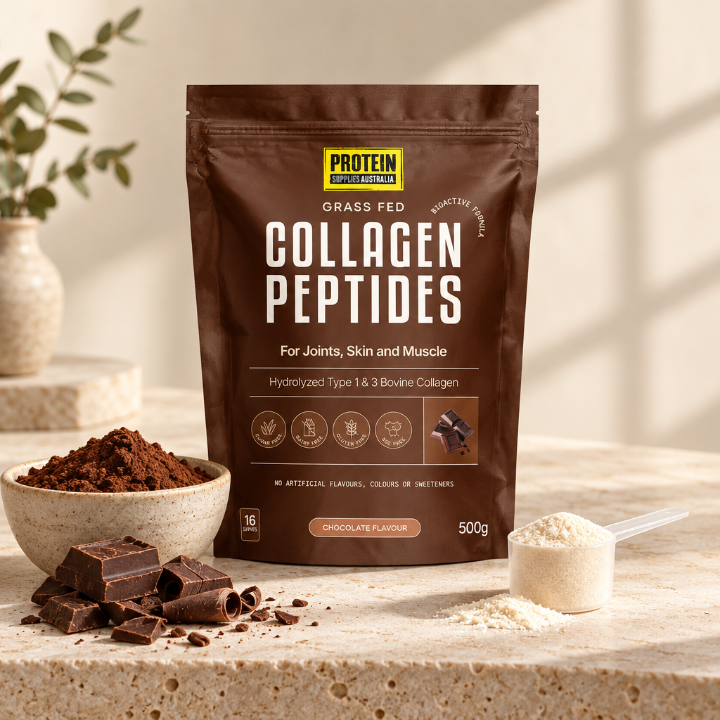 Protein Supplies Australia Collagen Peptides Chocolate 500g