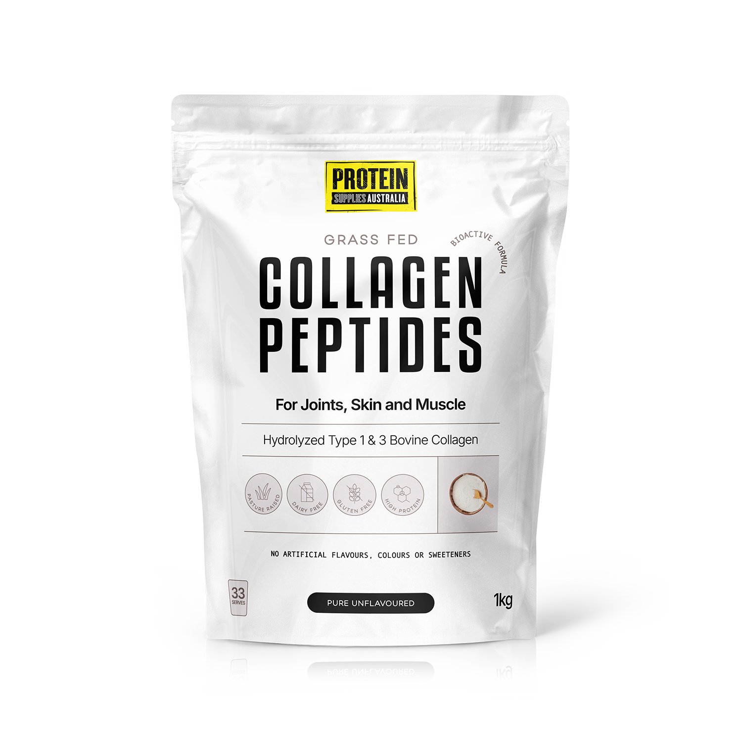 Protein Supplies Australia Collagen Peptides Unflavoured 1kg