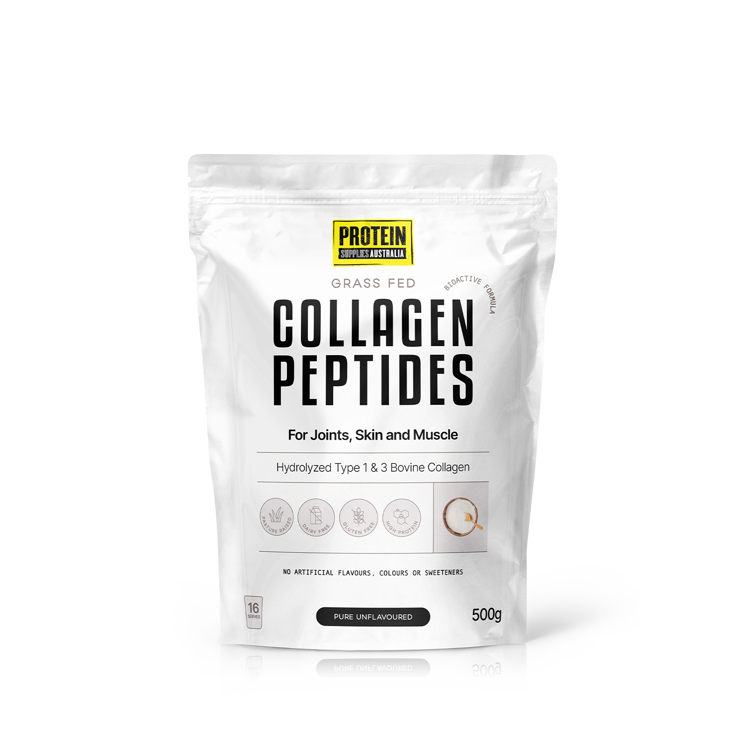 Protein Supplies Australia Collagen Peptides Unflavoured 500g