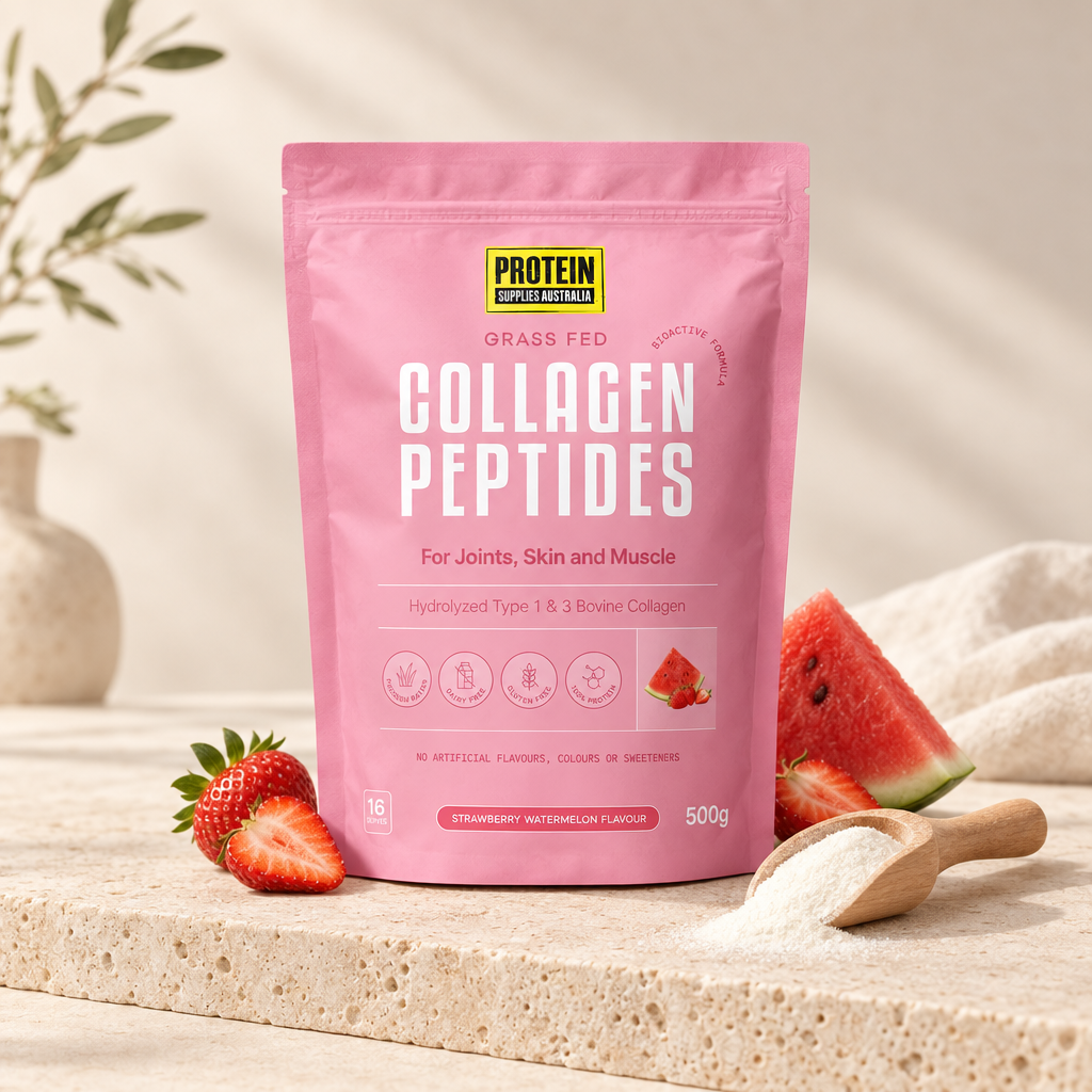 Protein Supplies Australia Collagen Peptides Strawberry Watermelon 500g