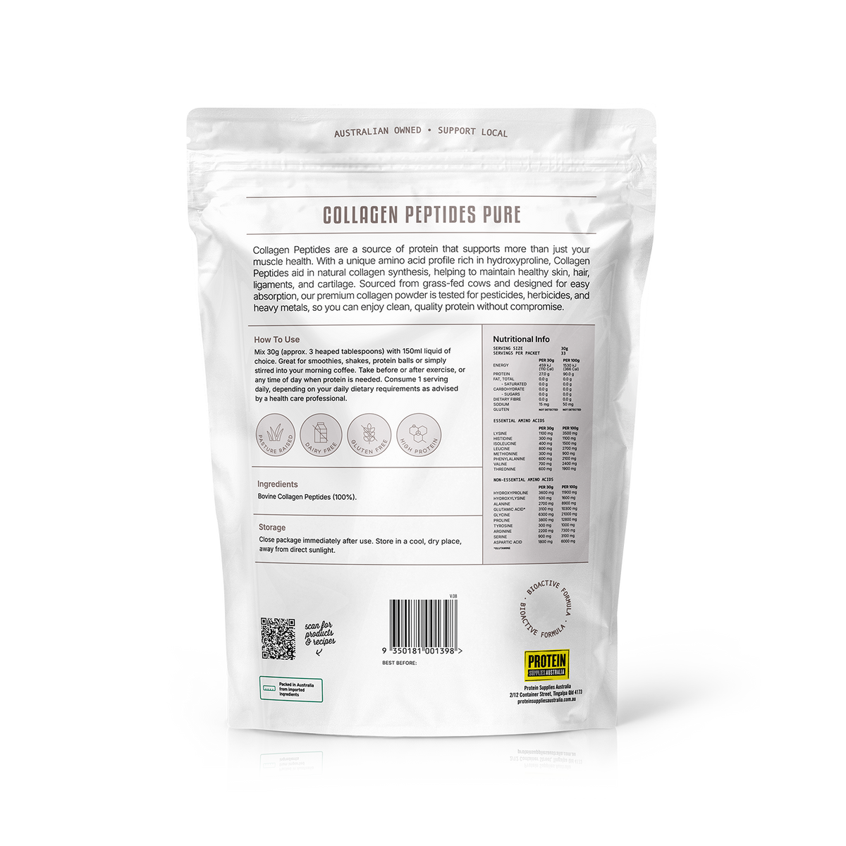 Collagen Peptides – Unflavoured 1kg