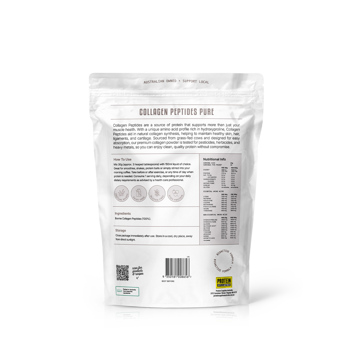 Collagen Peptides – Unflavoured 500g