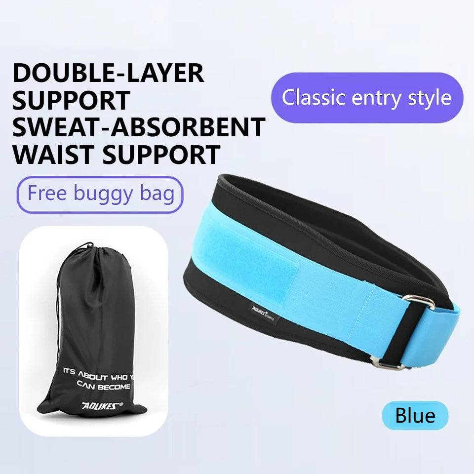 AOLIKES 1PCS New Gym Weightlifting Belt Adjustable Waist Back Support
