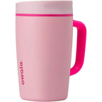 Owala SmoothSip Slider Stainless Steel Insulated Mug with Handle, Leak Proof, For Hot and Cold Drinks, Sliding Lock Lid, 12oz