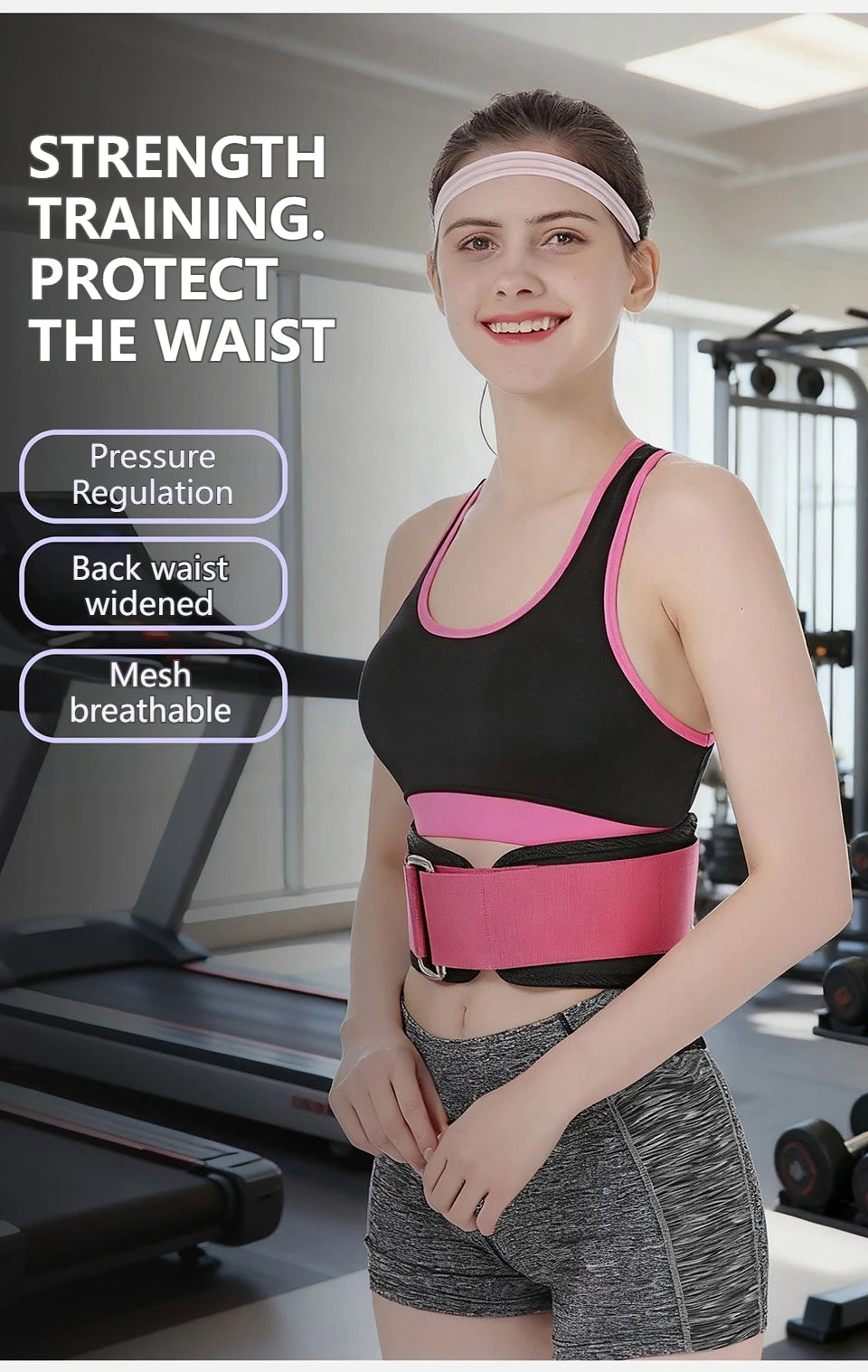AOLIKES 1PCS New Gym Weightlifting Belt Adjustable Waist Back Support