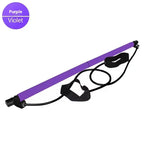 Pilates Stick - Adjustable Fitness Bar for Home Workout, Yoga, Stretching, Core Training - Portable & Elastic Resistance