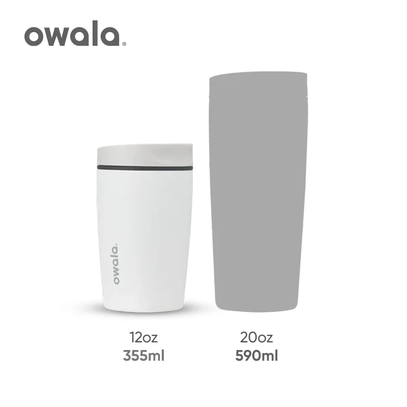 Owala 12oz Coffee Cup, insulated Stainless Steel with Push Cover