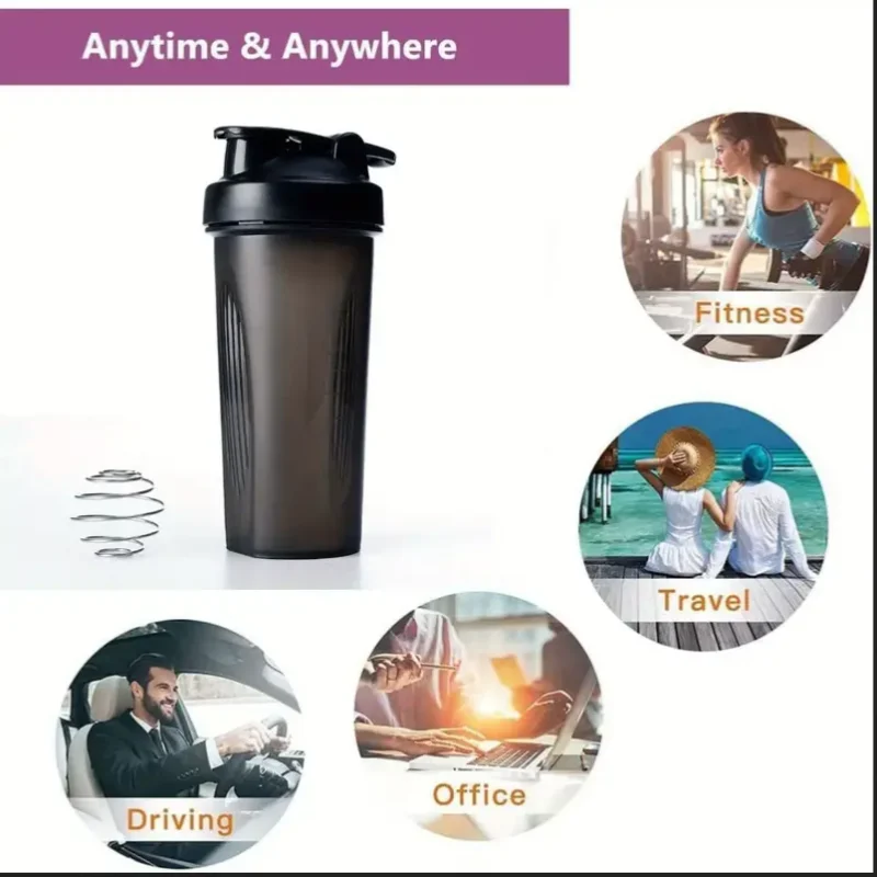 Protein Shaker Bottle with Mixing Ball