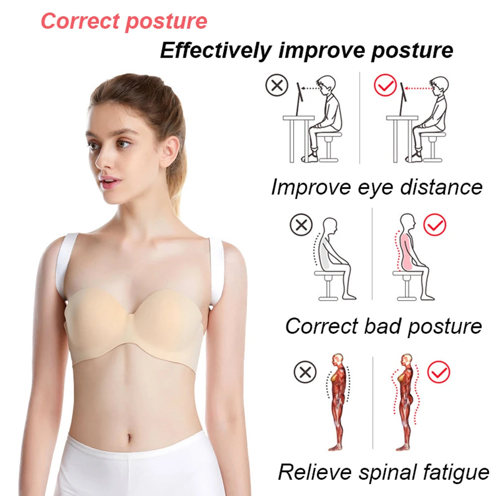 Back Posture Corrector Belt Adjustable Shoulder Neck Spine Reshape Body for Column Posture Correction