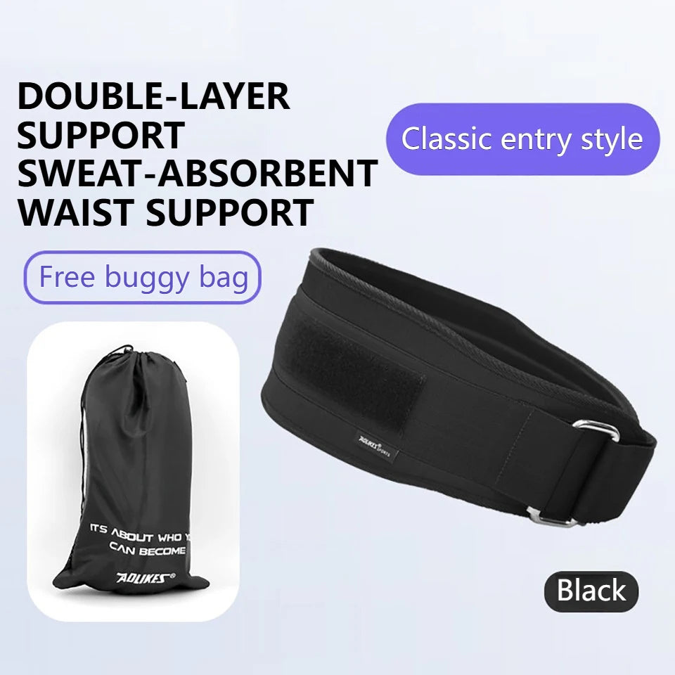 AOLIKES 1PCS New Gym Weightlifting Belt Adjustable Waist Back Support