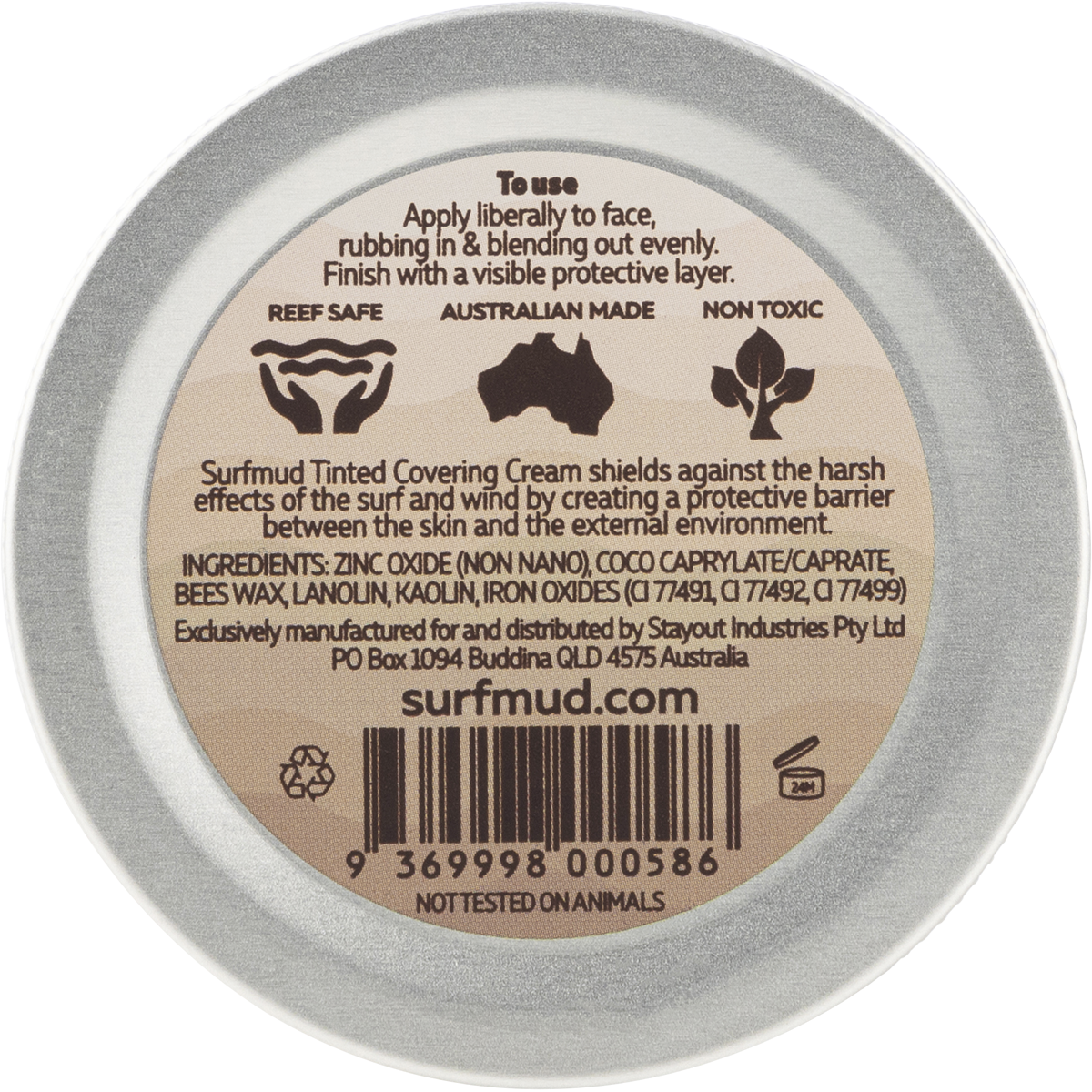 Surfmud Mineral Sunscreen SPF50+ – 100g