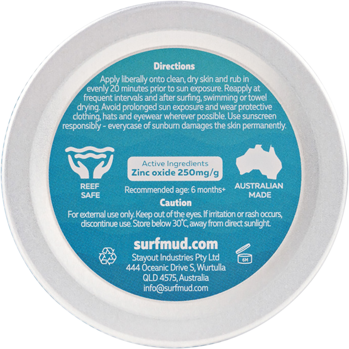 Surfmud Surfbaby Sensitive Sunscreen SPF30 – 100g