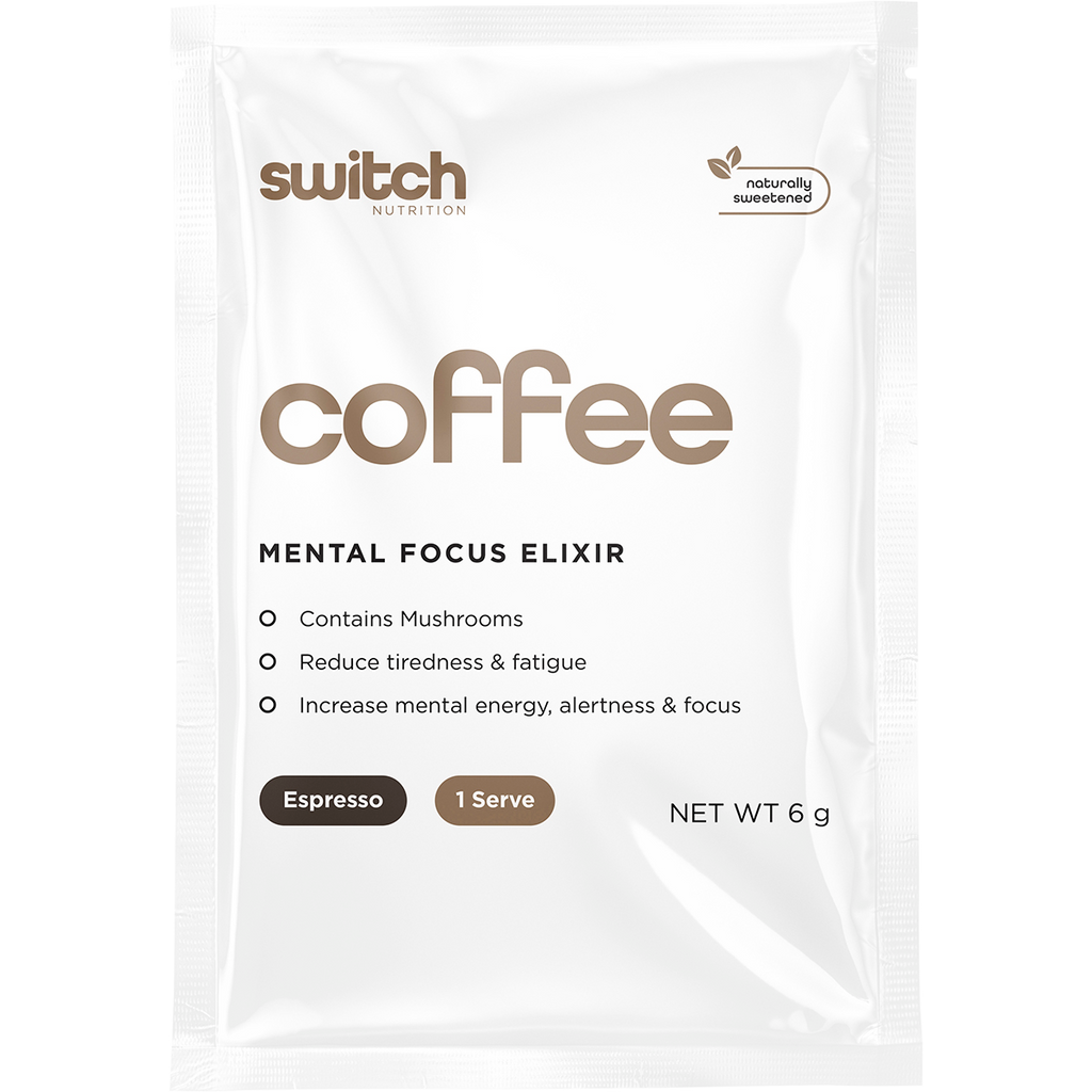 Switch Nutrition Coffee Mental Focus Elixir – Espresso 25 Pack
