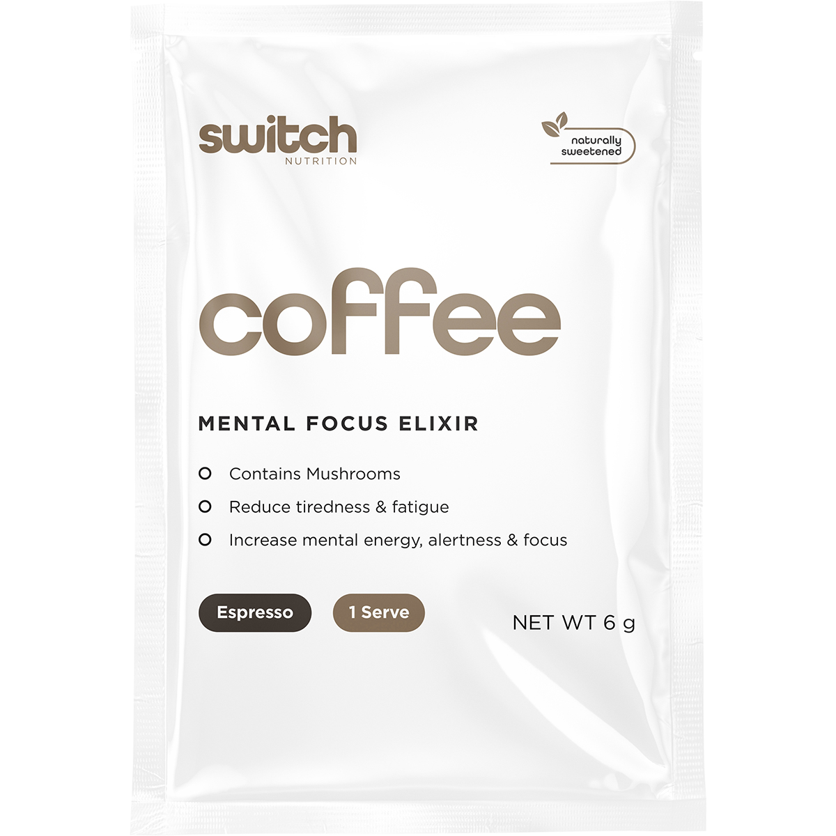 Switch Nutrition Coffee Mental Focus Elixir – Espresso 25 Pack