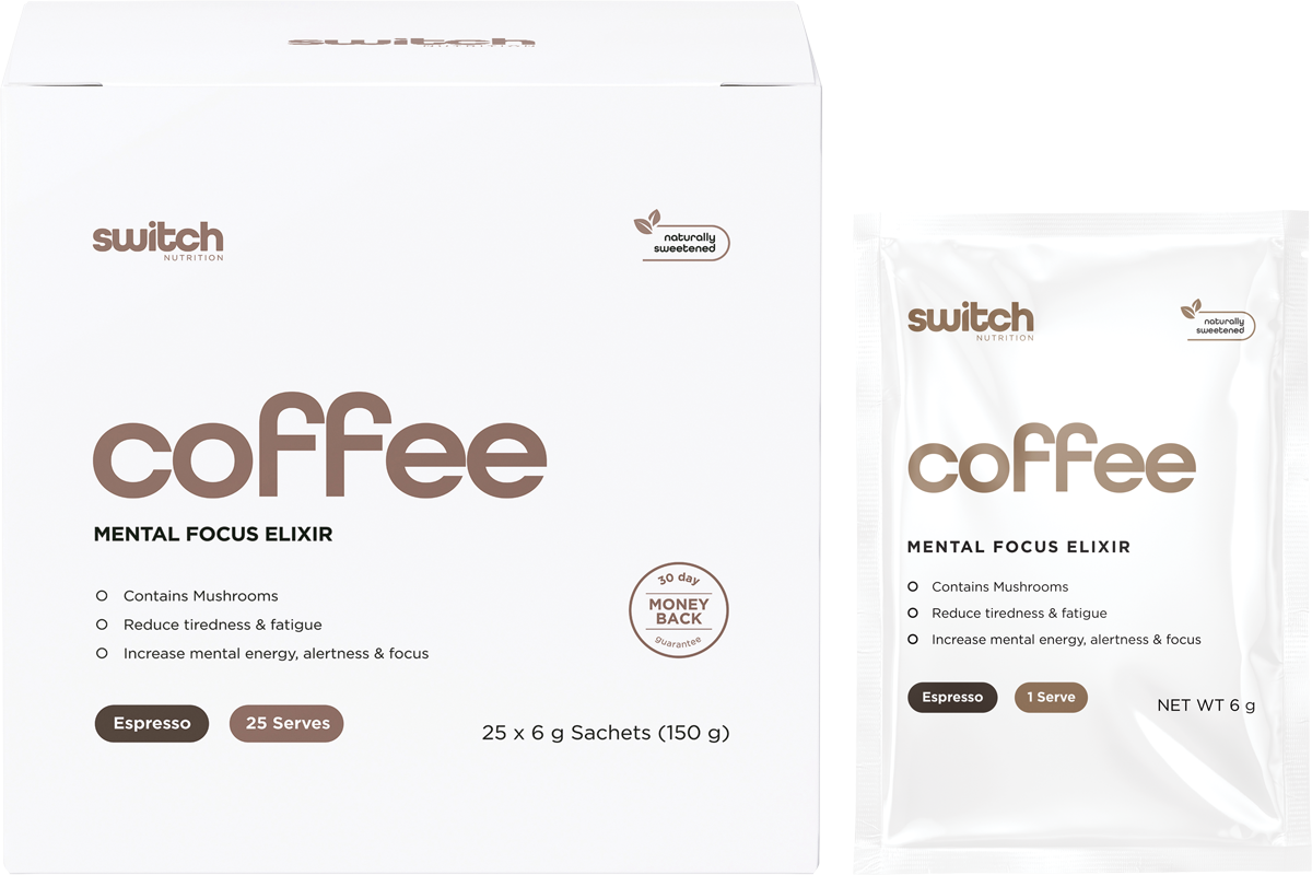 Switch Nutrition Coffee Mental Focus Elixir – Espresso 25 Pack