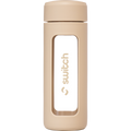 Switch Nutrition Glass Water Bottle with Tea Strainer – 460mL