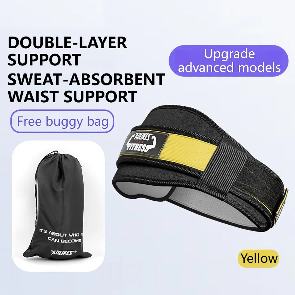 AOLIKES 1PCS New Gym Weightlifting Belt Adjustable Waist Back Support