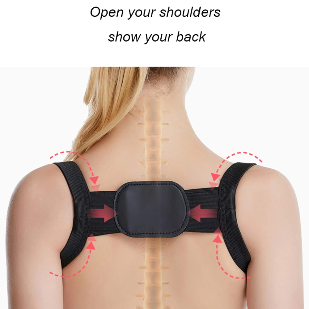 Back Posture Corrector Belt Adjustable Shoulder Neck Spine Reshape Body for Column Posture Correction