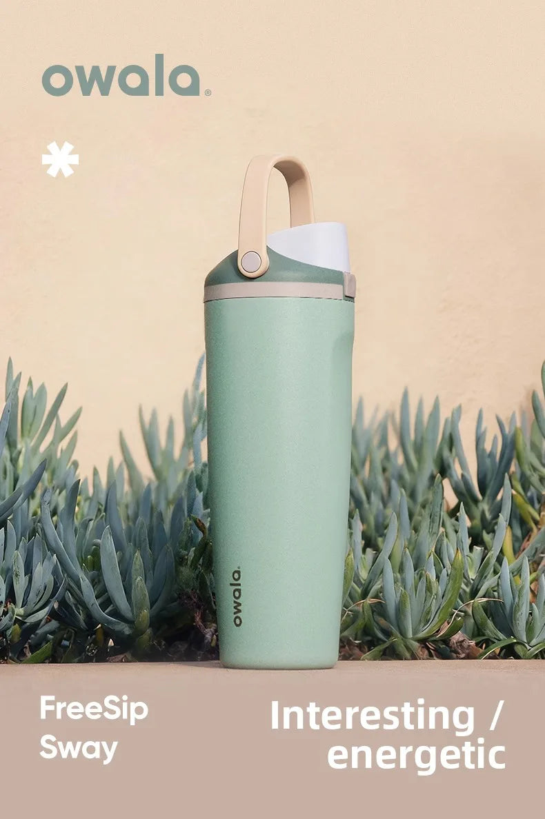Owala Sway Cold cup, stainless steel large capacity carrying cup, insulated spring cover, 960mL/30oz