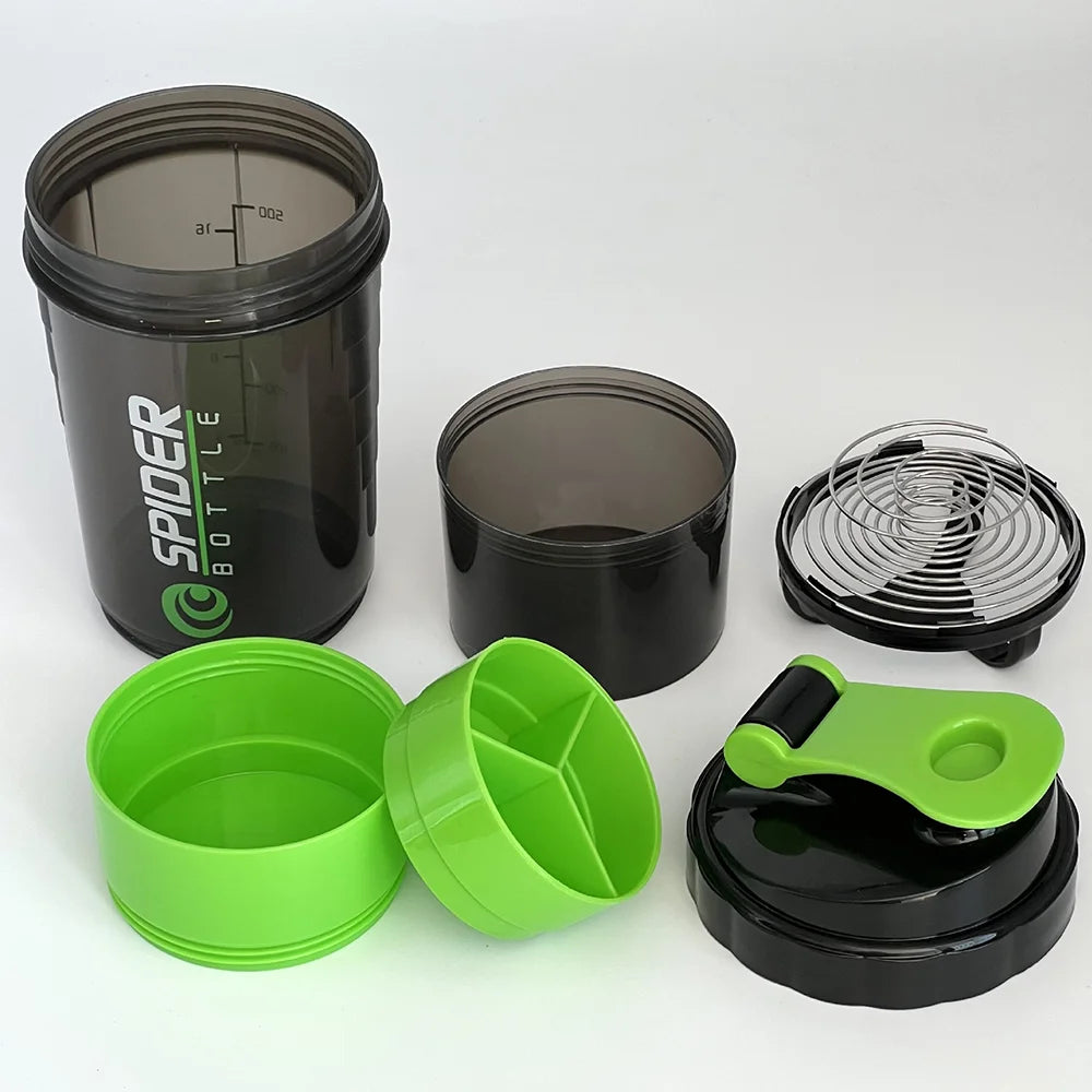 3 Layers Shaker Protein Bottle Powder Shake Cup