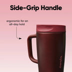 Owala SmoothSip Slider Stainless Steel Insulated Mug with Handle, Leak Proof, For Hot and Cold Drinks, Sliding Lock Lid, 12oz