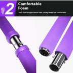 Pilates Stick - Adjustable Fitness Bar for Home Workout, Yoga, Stretching, Core Training - Portable & Elastic Resistance