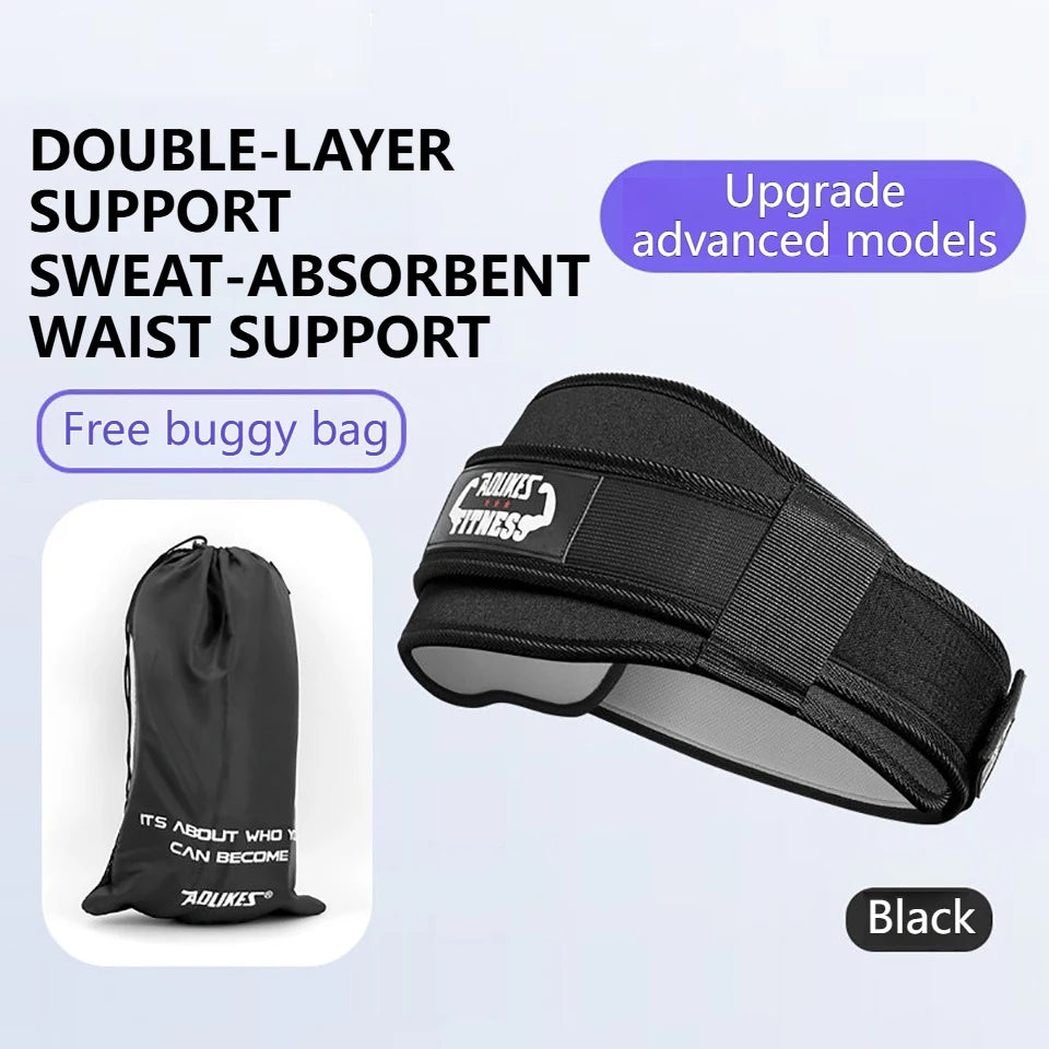 AOLIKES 1PCS New Gym Weightlifting Belt Adjustable Waist Back Support