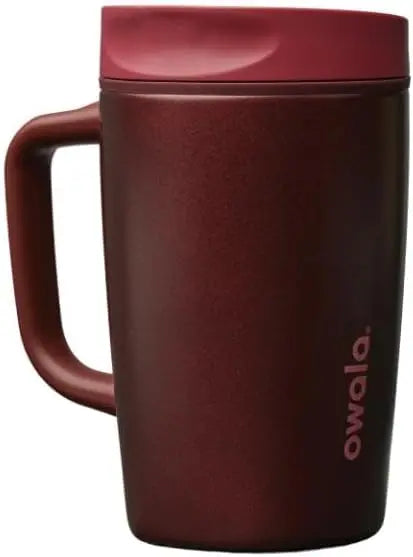 Owala SmoothSip Slider Stainless Steel Insulated Mug with Handle, Leak Proof, For Hot and Cold Drinks, Sliding Lock Lid, 12oz