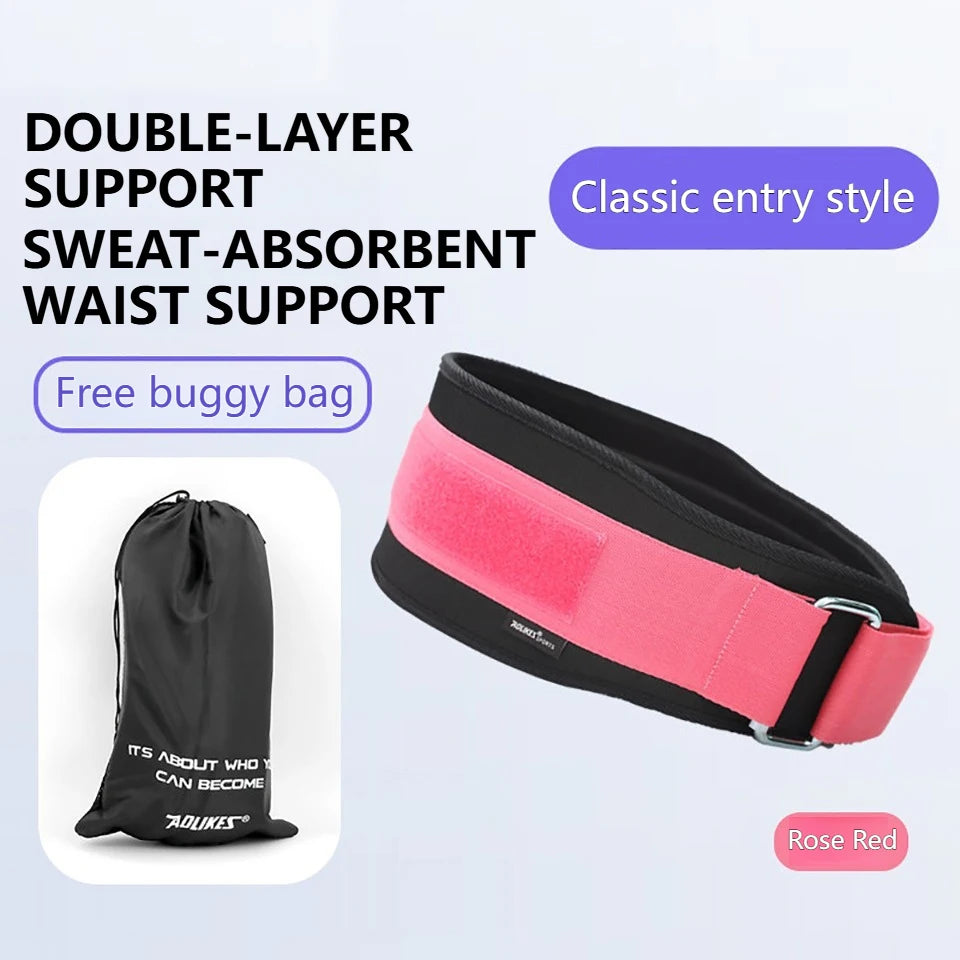 AOLIKES 1PCS New Gym Weightlifting Belt Adjustable Waist Back Support